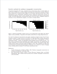 Iterative methods for nonlinear tomographic reconstruction